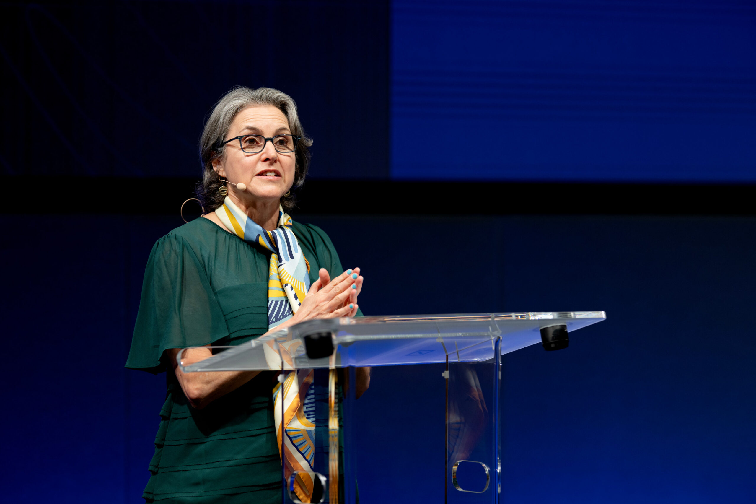 Karen Sack speaking at Our Ocean Summit