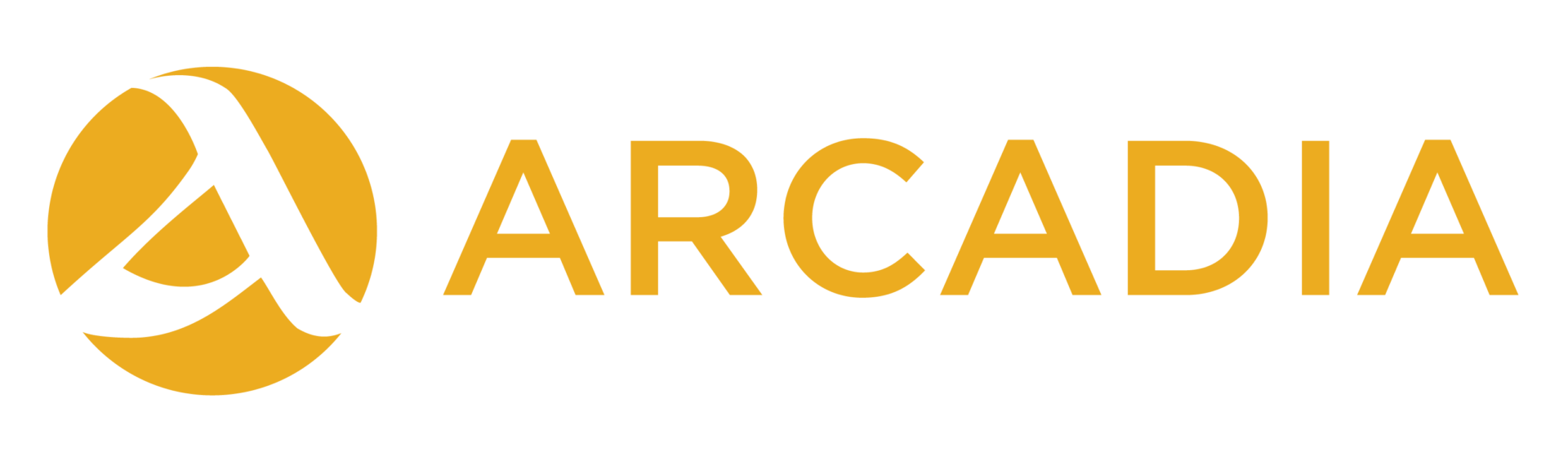 Arcadia Logo – Logotype yellow on transparent