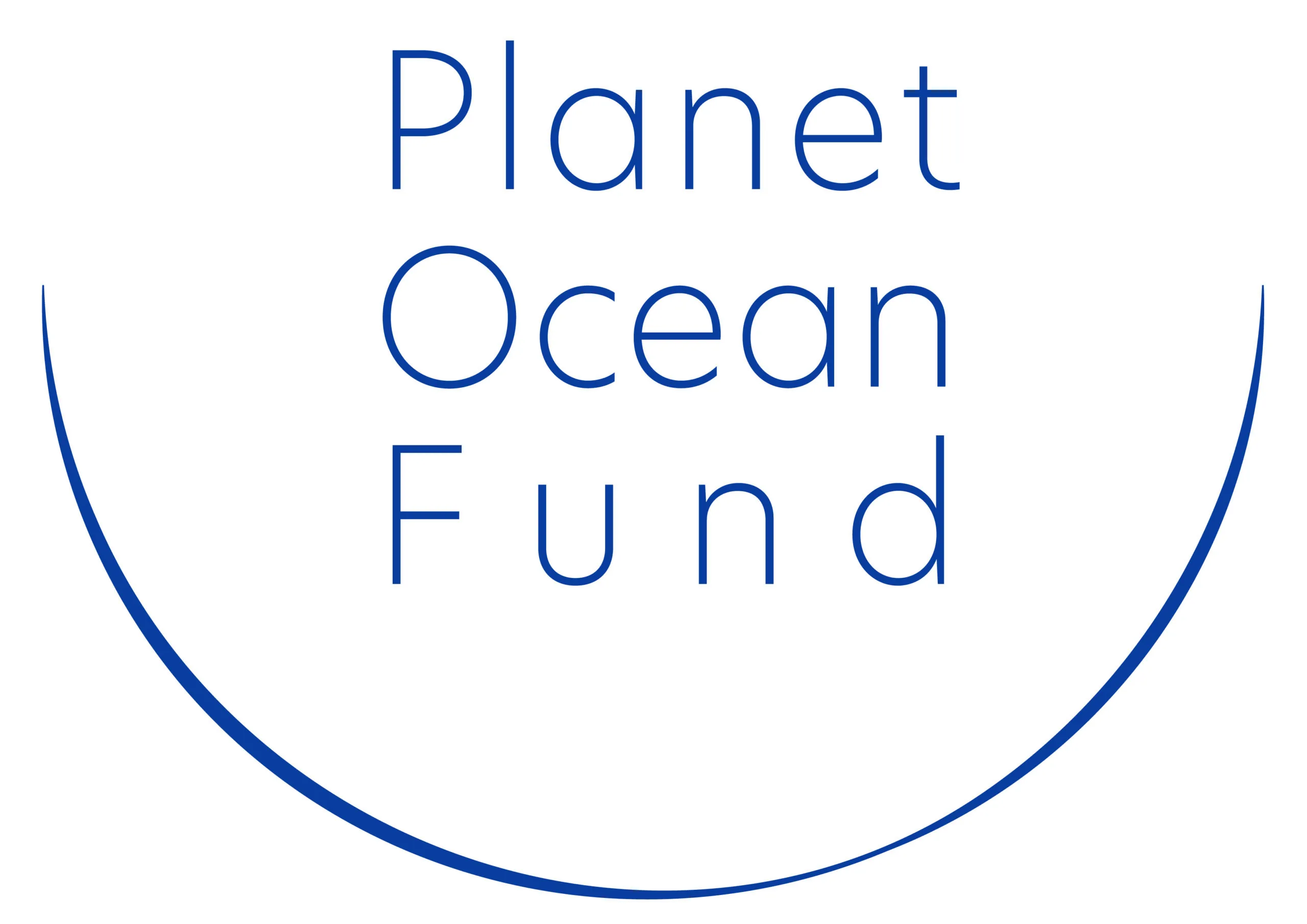 Planet Ocean Fund logo – blue on white